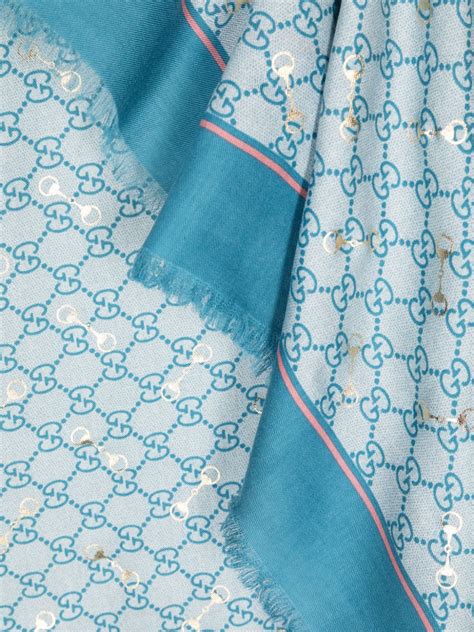 gucci print shawl